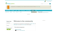Desktop Screenshot of community.babycentre.co.uk